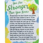Blue Mountain Arts Miniature Easel Print with Magnet: You Are Stronger Than You Know