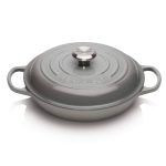 Le Creuset Signature Enameled Cast Iron Braiser, 2 1/4-Qt., French Grey | Williams Sonoma