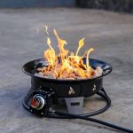 Kootenay 19 in. Portable Outdoor Steel Propane Gas Fire Pit with Cover