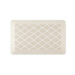 Martha Stewart Miles Modern Diamond Anti-Fatigue Air-Infused Kitchen Mat, Beige, 19.6"x32"