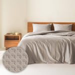 510 Design Mina Waffle Weave Textured Comforter Set, Full/Queen
