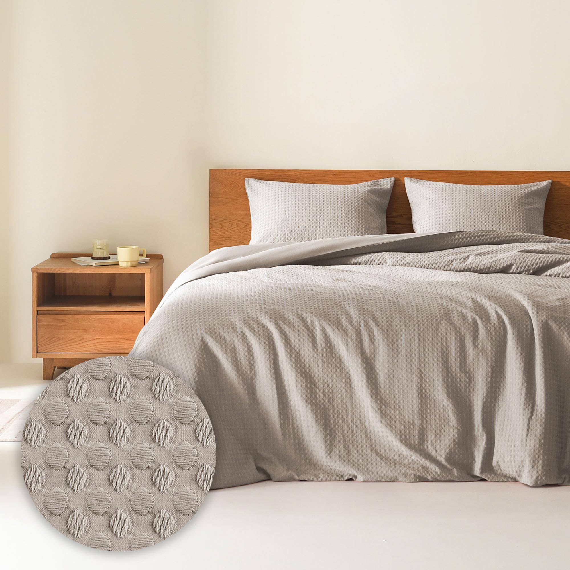 83247a80d40ee068fe366873221d2e62039dffccb2236cbd1eaa6b00dd49c488.jpg 510 Design Mina Waffle Weave Textured Comforter Set, Full/Queen - Image 1
