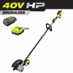 Ryobi RY40780 40V HP Brushless Stick Lawn Edger with 4.0 Ah Battery and Charger