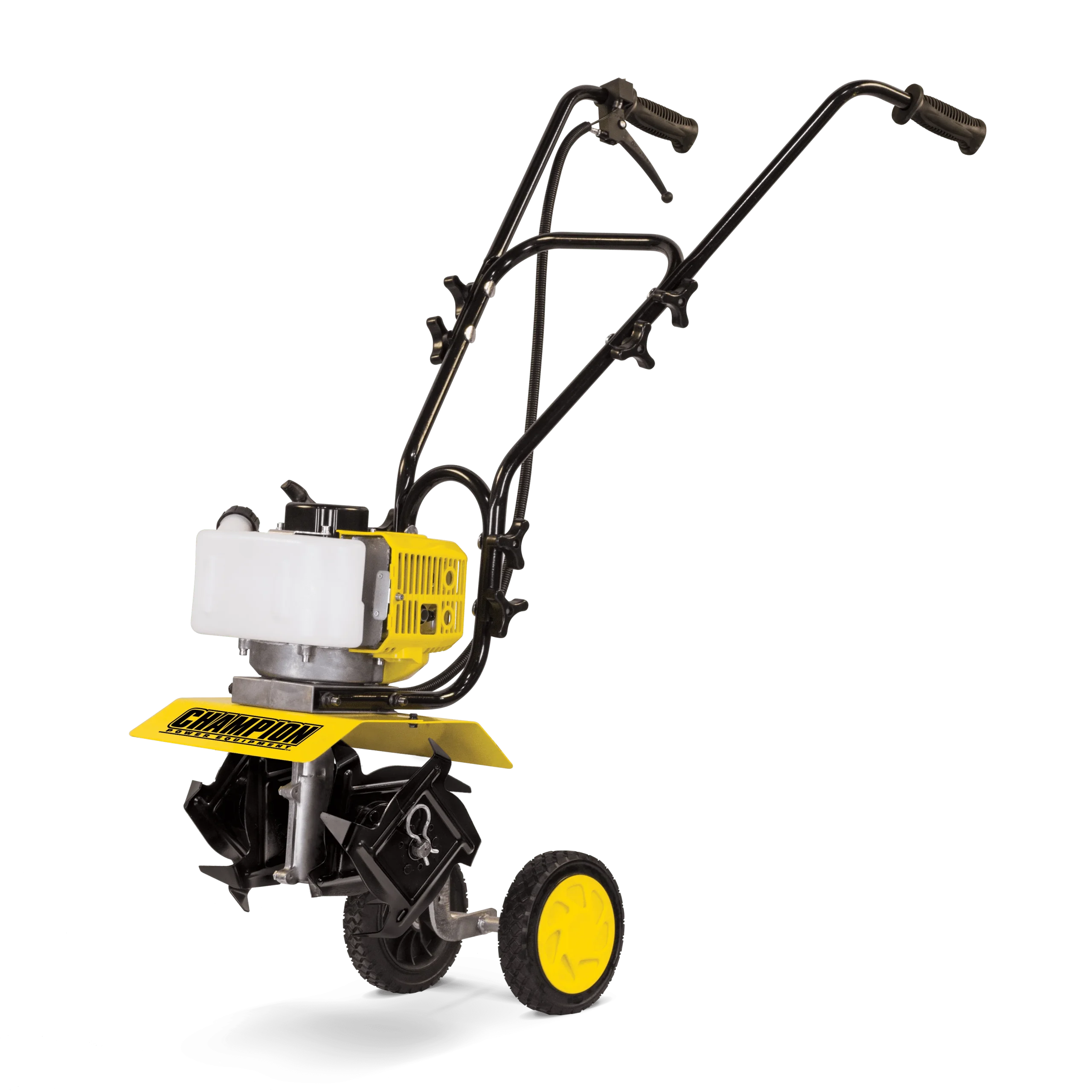 837e92f20c5cc58215b2f67c63c100250f81e386cd33dd11e90d01dcb740376b.webp Champion Power Equipment 43cc 2 - Stroke Portable Gas Garden Tiller Cultivator with Adjustable Depth - Image 1