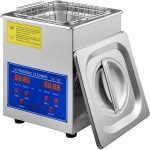 Vevorbrand 2L Ultrasonic Cleaner Stainless Steel Professional Digital Machine w/Timer 40kHz 110V for Jewelry Watch Glasses Diamond Eyeglass Small