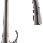 Kohler K 596 CP Simplice Single Hole Pull Down Kitchen Faucet, Polished Chrome - Vibrant Stainless / Faucet