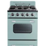 Unique Appliances Classic Retro 24 inch Freestanding Gas Range with 4 Sealed Burners, 2.9 Cu. ft. Marshmallow White
