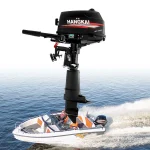 Anqidi 6HP 2 - Stroke Outboard Motor Fishing Boat Engine Tiller Shaft Water Cooling CDI System