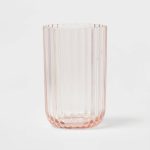 16oz Plastic Ribbed Tall Tumbler Pink - Threshold