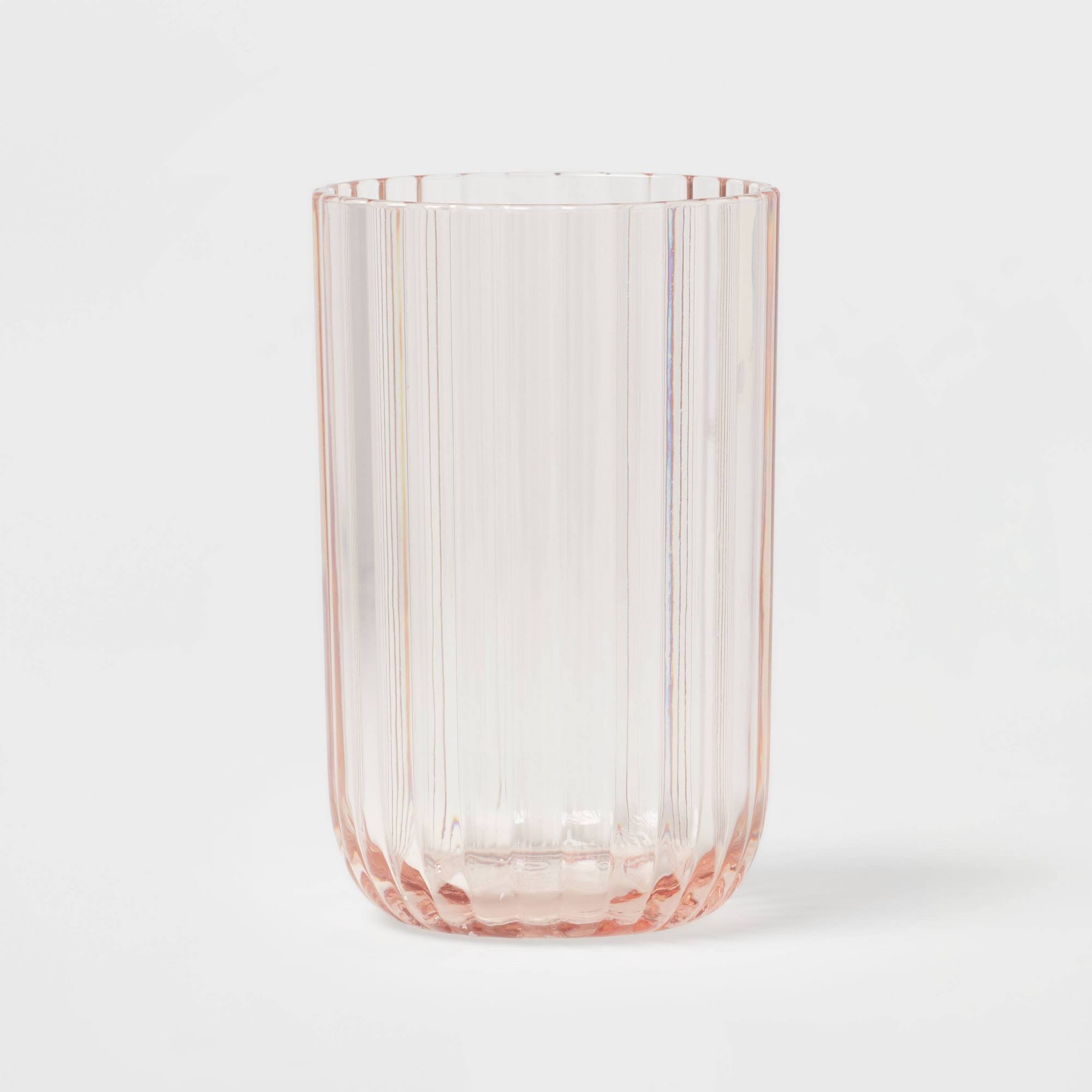 83f93cadbefee8dd95d093ed90251a5a3a14eb4025408d56362cbc55bdf7ff3a.jpg 16oz Plastic Ribbed Tall Tumbler Pink - Threshold - Image 1