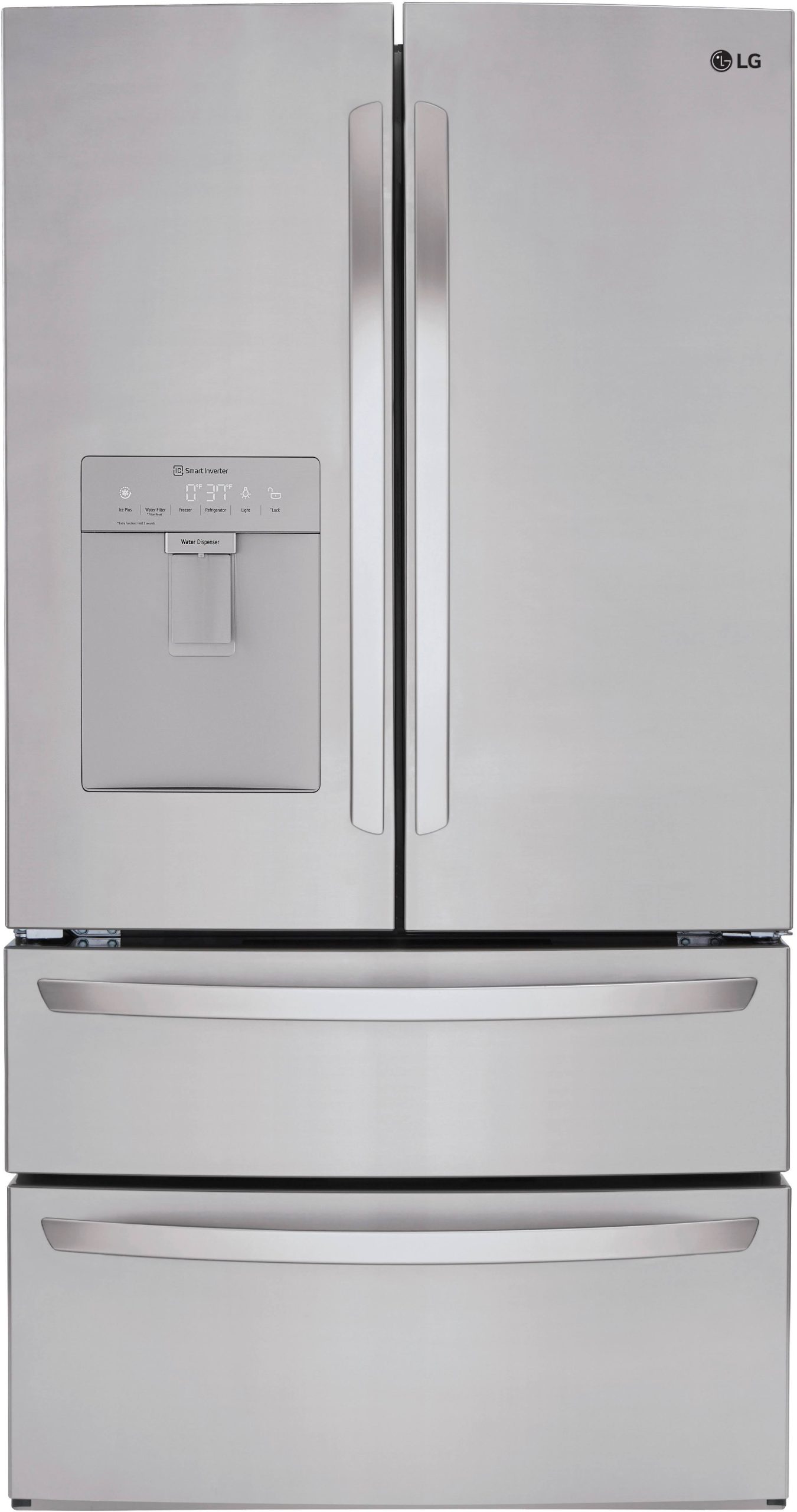 841c0984b5887f3e67e16bce1e00a0f7b66ef3b5ae576b59e98a2c2981ea7962.jpg LG 29 Cu. ft. French Door Refrigerator with Slim Design Water Dispenser - Image 1