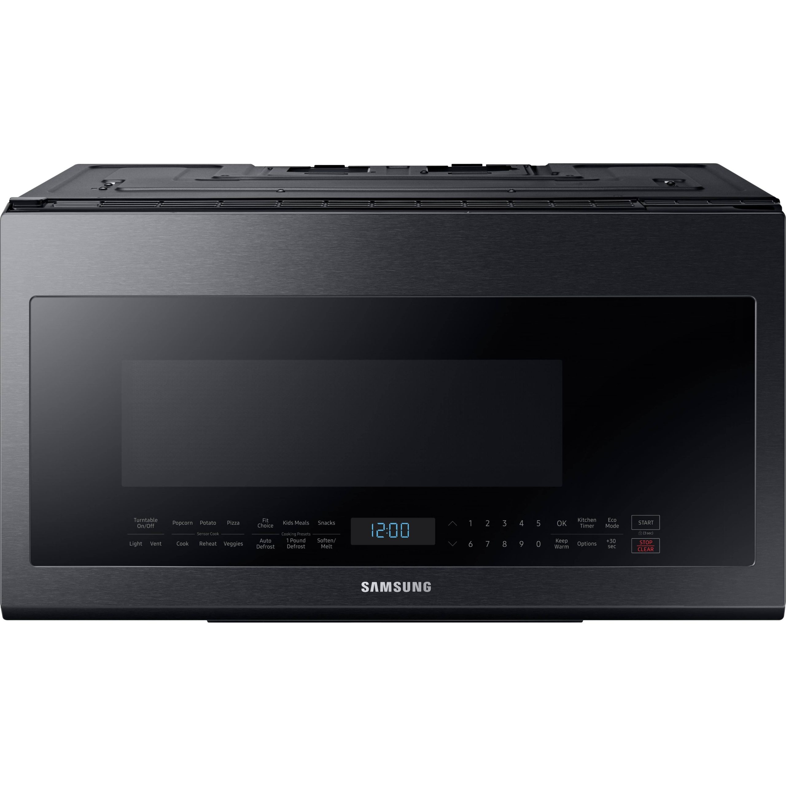 8421a55369b55e27253c16c14fff15e045039e7beec5544fce024c1a1db62c1b.jpg Samsung - 2.1 Cu. ft. Over The Range Microwave - Black Stainless Steel - Image 1