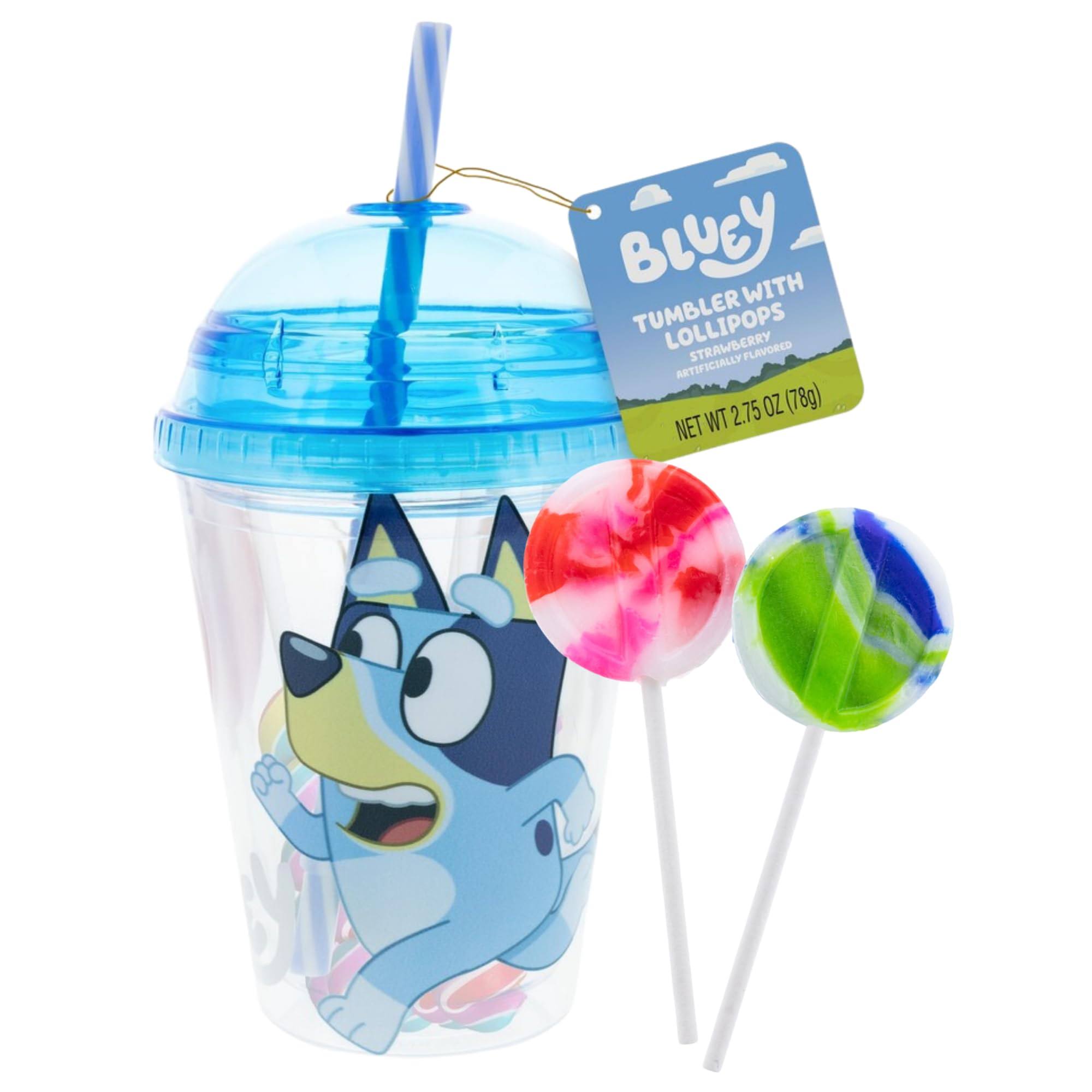 846d93bc7d53b232c9bebe85eda052a8738c9a8f854ee28ae9dce27e3a9d06b3.jpg Bluey Easter Mini Dome Tumbler - 2.54oz - Image 1