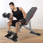 NAIMP Upgraded Adjustable Weight Bench, Utility Olympic Gym Bench Press for Full Body Home Gym Workout Bench - Multi - Purpose Strength Training Foldable Incline/Decline Benchs, 550 lb Capacity