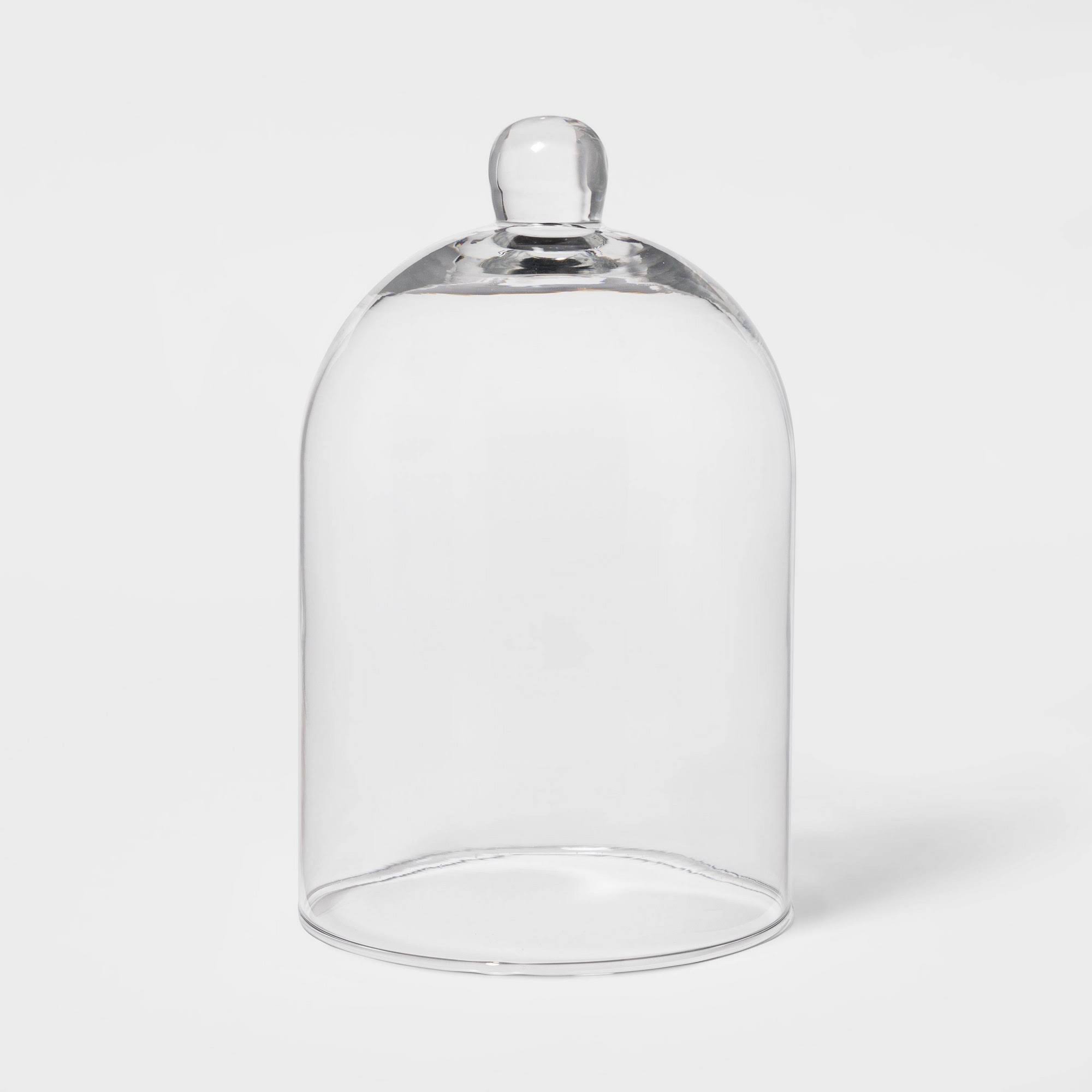 84affbc65e8074a69b6cc1ceac442d43bd2e0de757f40c0dfd40f33eb24b53bf.jpg Threshold Glass Cloche Pillar 8.8" x 5.4" Clear Candle Holder | Target - Image 1
