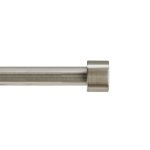 Mainstays 3/4 inch Nickel End Cap Adjustable Single Curtain Rod Set, 30-84 inch, Size: 30'- 84 inch
