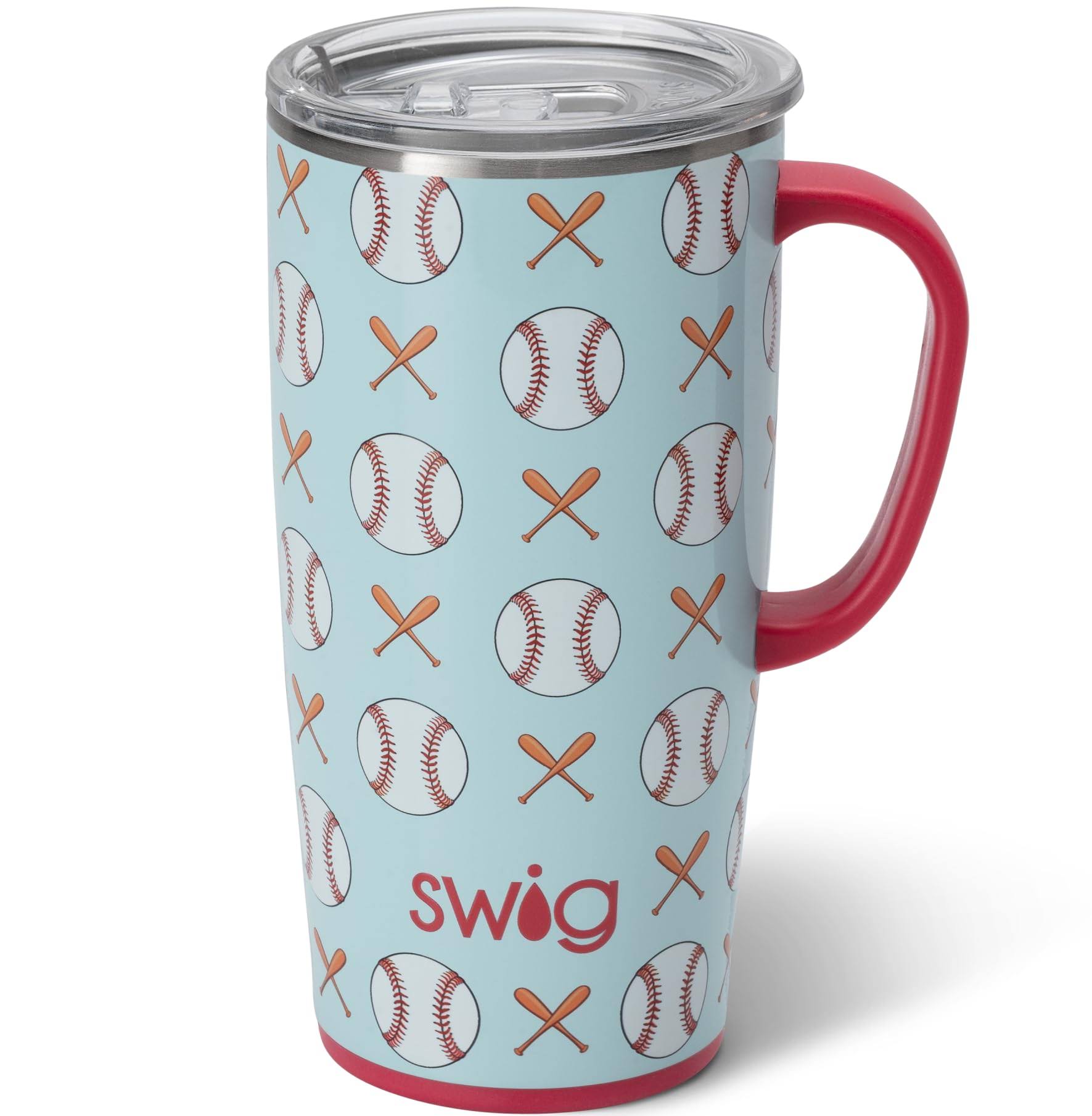 84dea4cb8542e153c1fa19add6a26023c535f5b95482737eae5c353d79a334c5.jpg Swig 22 oz Travel Mug Home Run - Image 1