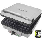 Cuisinart WAF-300P1 Belgian Waffle Maker with Pancake Plates Bundle with 1 Year Extended Protection Plan, Size: One size, Silver
