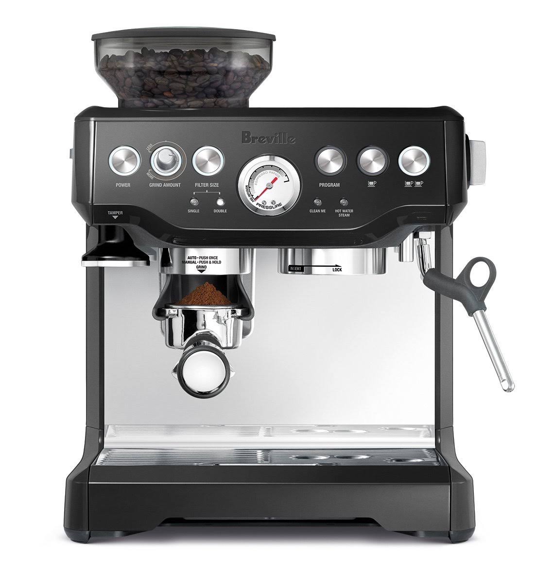 8510848758da1b29d3a08592ac6c6f009c5b43de044088d5731a6e495dc9c097.jpg Breville Barista Express BES870XL Programmable Espresso Machine - Black Sesame - Image 1