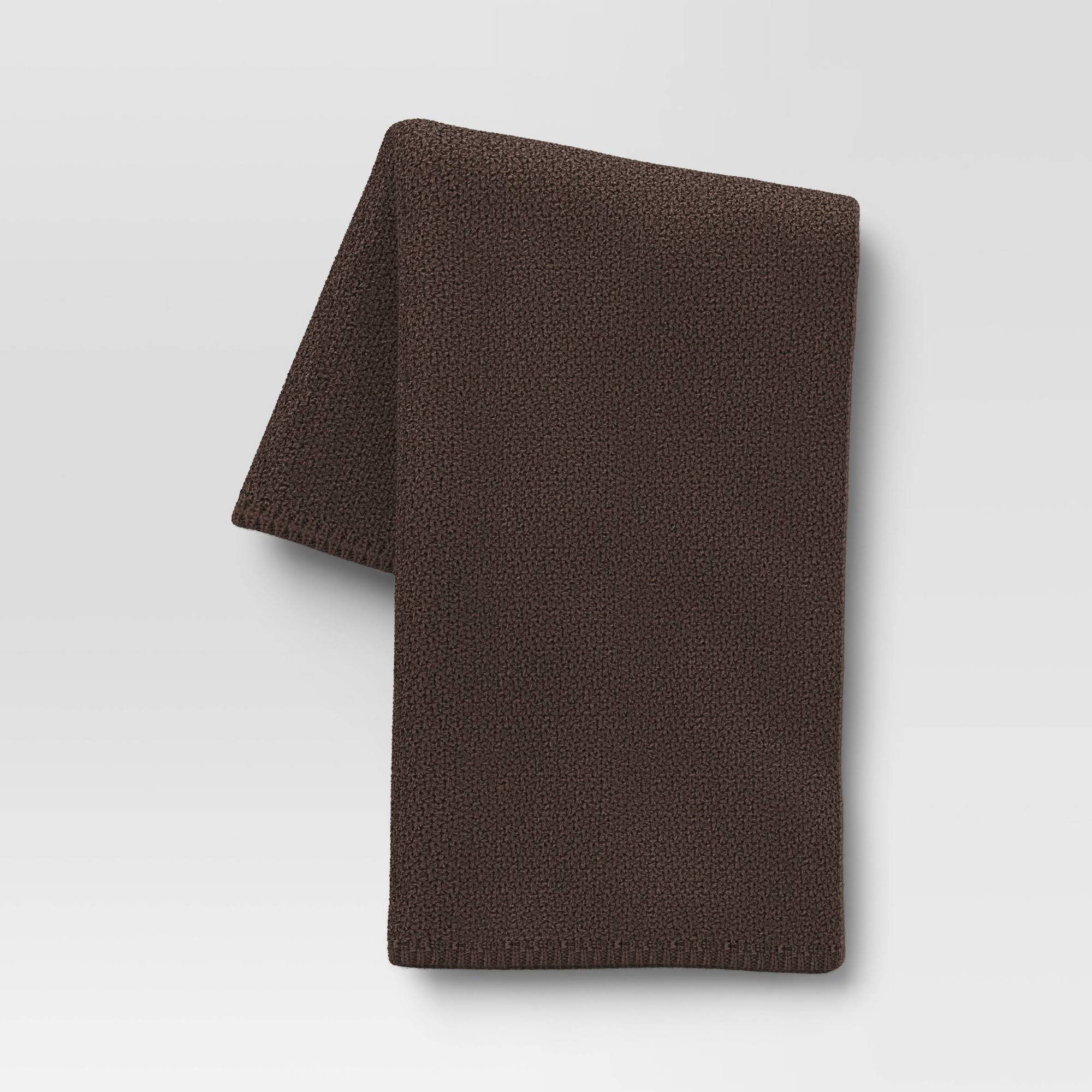 85135c692d950f047554d4ffd965048e287d622a66f5b94039ee6443336dc8c5.jpg Oversized Recycled Knit Throw Blanket Gray - Threshold - Image 1