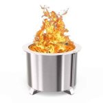 Breeo x Series 19 Smokeless Fire Pit in Stainless Steel