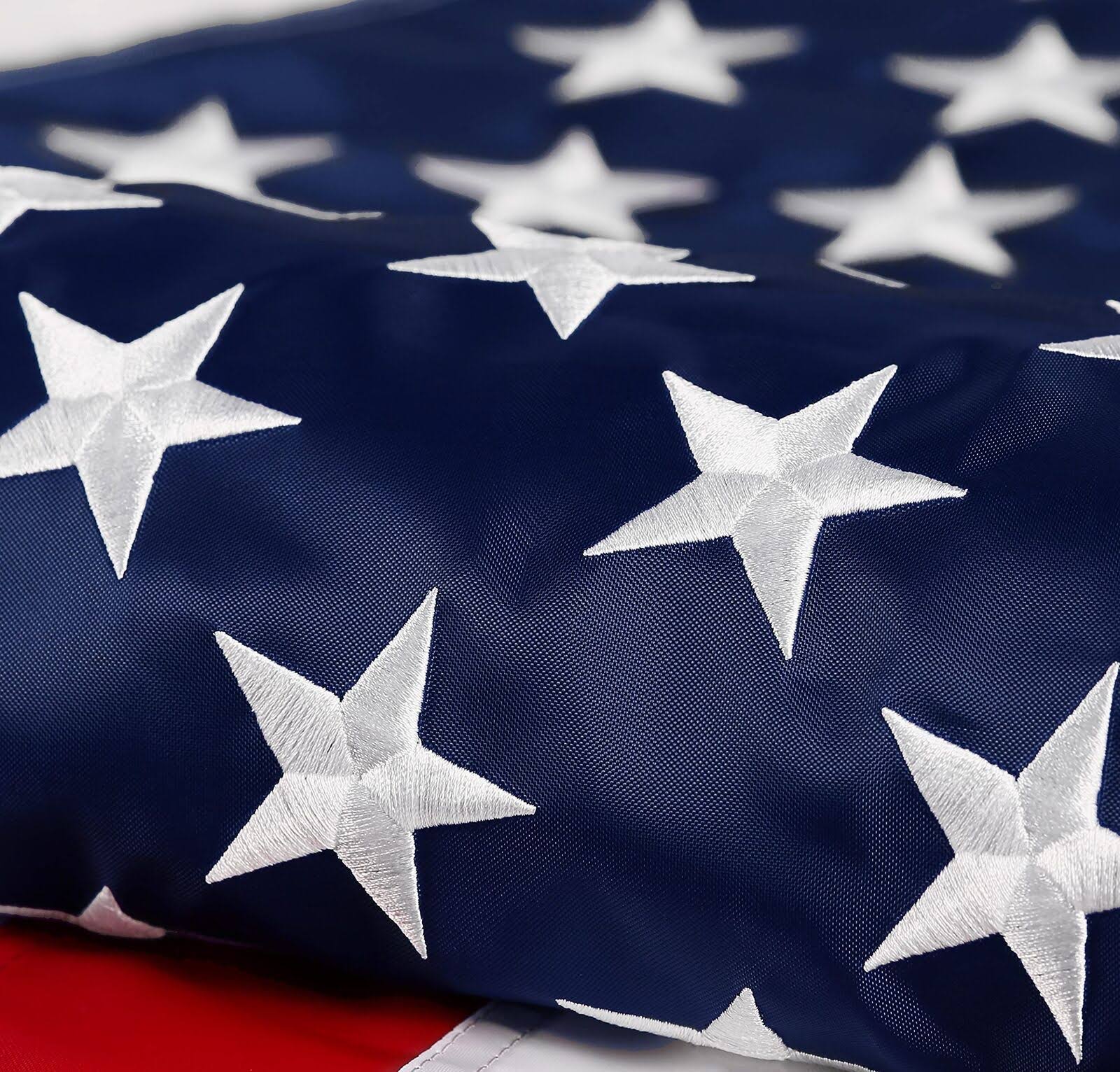 8555fe266c6fb4575e61d55f98d3e0681a5a3c988df3abbde371c78792e448e6.jpg DANF Flag American Flag 3x5 ft : Longest Lasting US Flag Made from Nylon - Embroidered Stars - Sewn Stripes - UV Protection Perfect for Outdoors! USA - Image 1