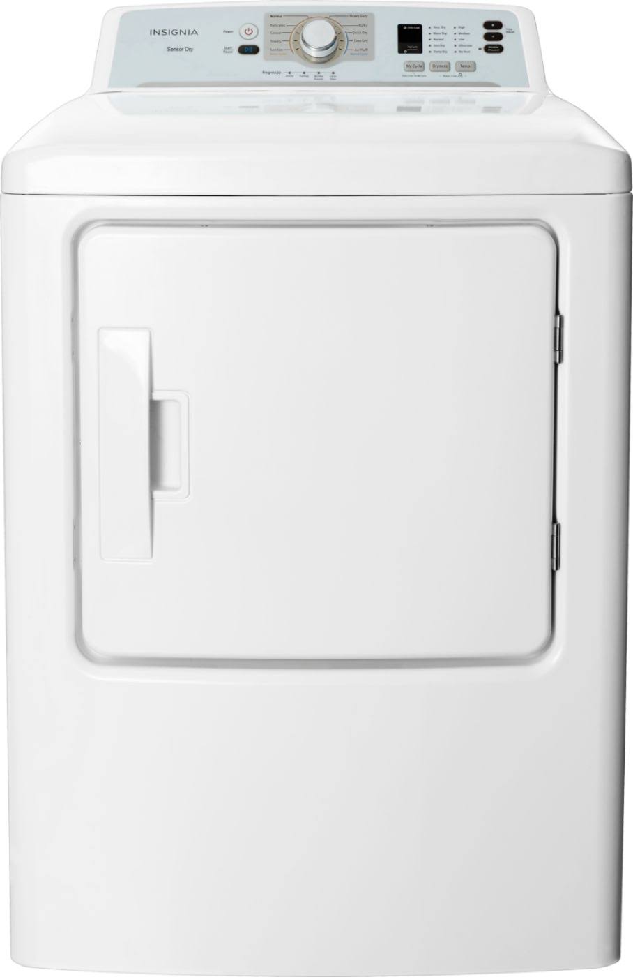 855cc33dab06a17de8f622e6a8108eb242cba34395434e18914ee8508374591f.jpg Insignia - 6.7 Cu. ft. Electric Dryer - White - Image 1