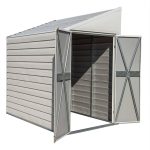 Arrow 4-ft x 7-ft Yardsaver Galvanized Steel Storage Shed