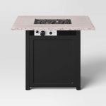 Stacked Stone Liquid Propane Fire Pit - Black - Threshold
