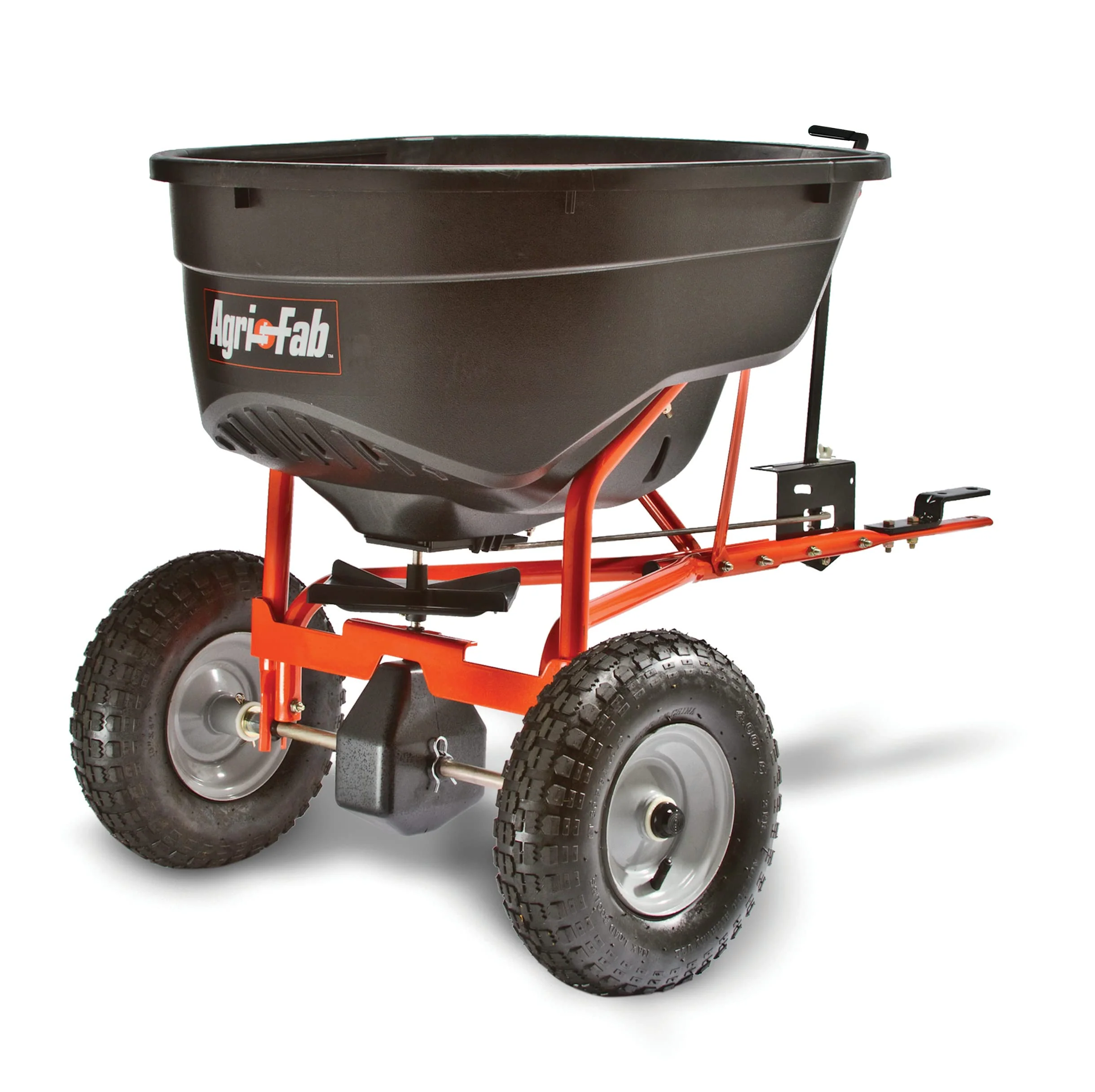85c526ac1b60781361c4c618a4f71193b347e52ae9f17087f44191a79205c0c4.webp Agri-Fab 130 Pound Tow Behind Broadcast Spreader-Instock - Image 1