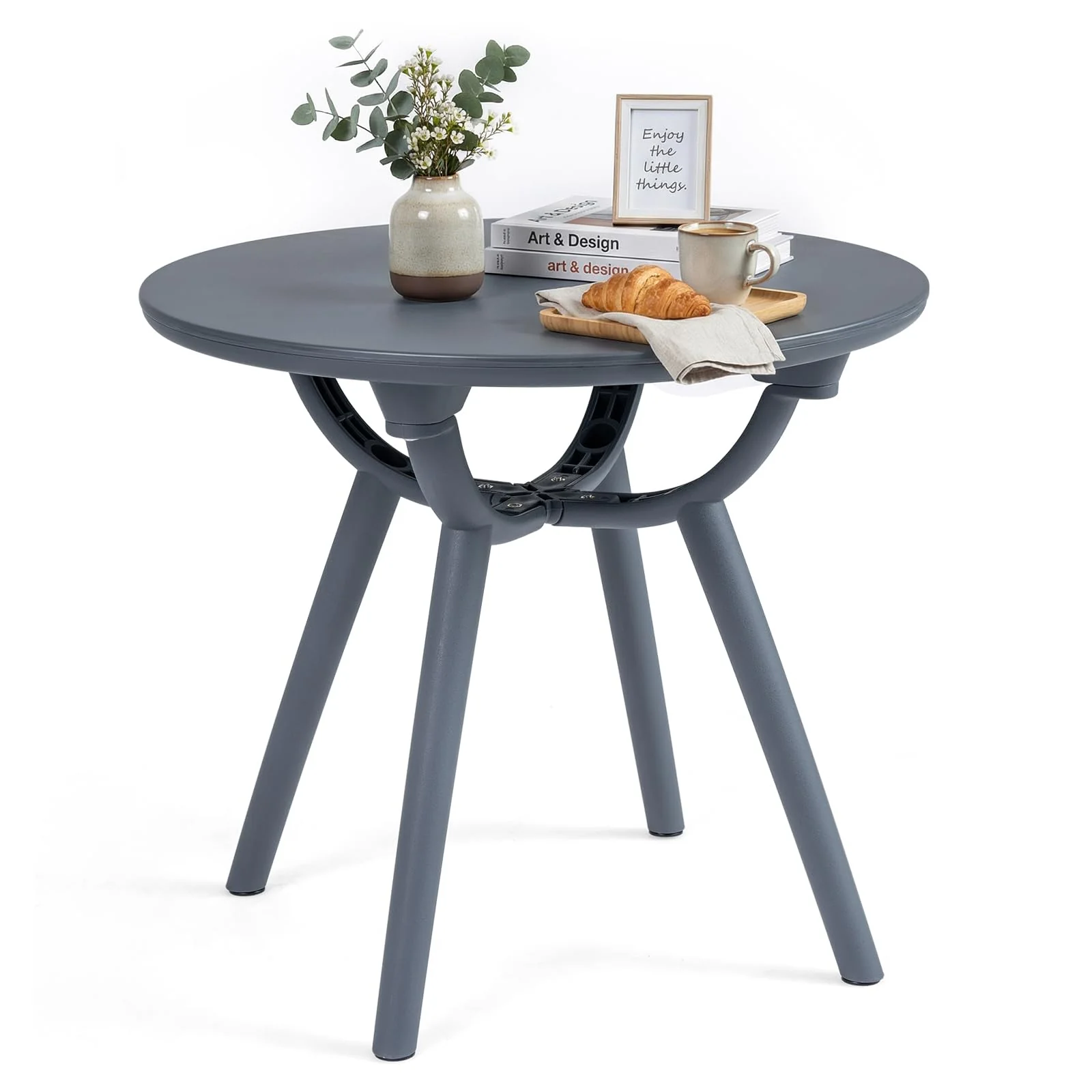 85cf860834b0eeb333a76beb99c941e7e0a8073cd4e9960beafb3da0091f87d4.webp Tangkula Outdoor 20" Round Patio Bistro Table (1/2 Pack) - Image 1