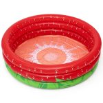 H2OGO! Sweet Strawberry Pool, 66 in. x H15 in., Inflatable 3-Ring Play Pool, Kids, 103 gal., 51145E