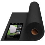 Keeswin 31.5in x 100ft Heavy Duty Garden Weed Barrier, Garden Landscape Fabric Weeds Control for Flower Bed, Mulch, Edging, Garden Stakes, Heavy