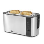 Elite Gourmet Stainless Steel 4-Slice Long-Slot Toaster