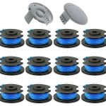 Kako Ac14rl3a String Trimmer Spool Replacement for Ryobi One+ Ac14rl3a 18V, 24V and 40V Cordless Trimmers, 11ft 0.065" Auto Feed Cordless Weed Eater