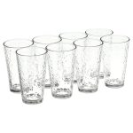 Libbey 8pc Vintage Frost Glasses, Clear