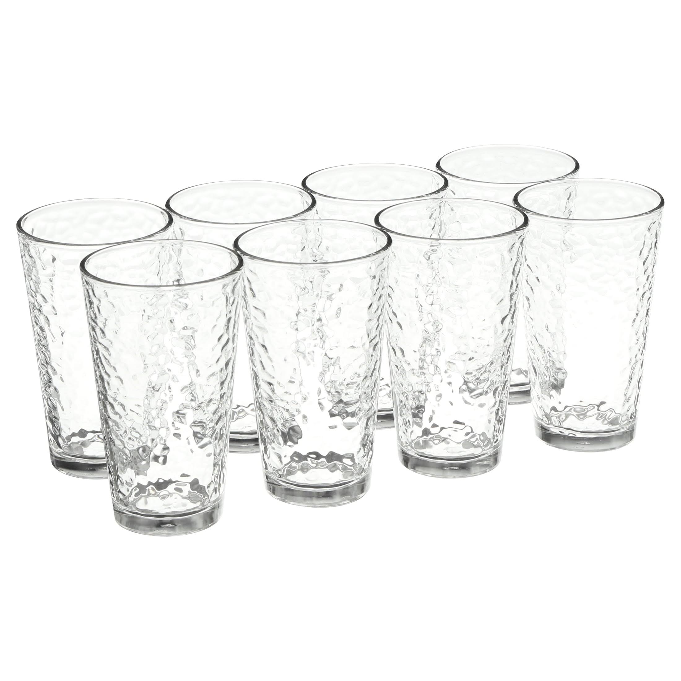 866fadee5130ca653f9a307435b394f59506ca95dffdb2b0276c3497a5981cb8.jpg Libbey 8pc Vintage Frost Glasses, Clear - Image 1