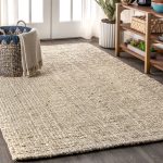 3'x5' Pata Hand Woven Chunky Jute Area Rug, Light Ivory - Jonathan Y
