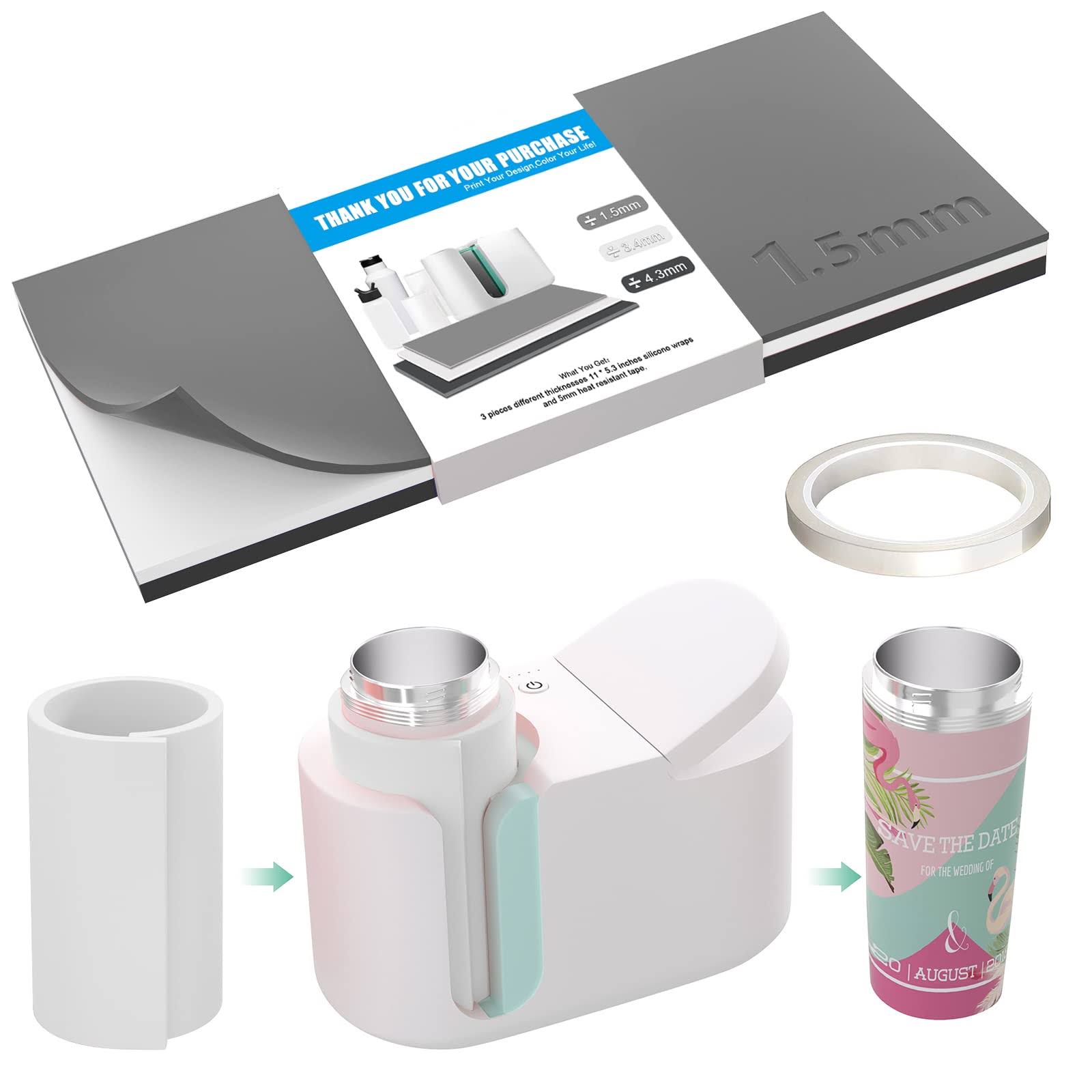 8695f8f47e62dc1e421de22d4e720b9849bd79a72ba655c7090fc1936fbe963c.jpg Sublimation Tumbler Wrap Compatible with Cricut Mug Press Tumbler Heat Press Machine 3 Thicknesses for Sublimation Tumblers Blanks Products Mug - Image 1