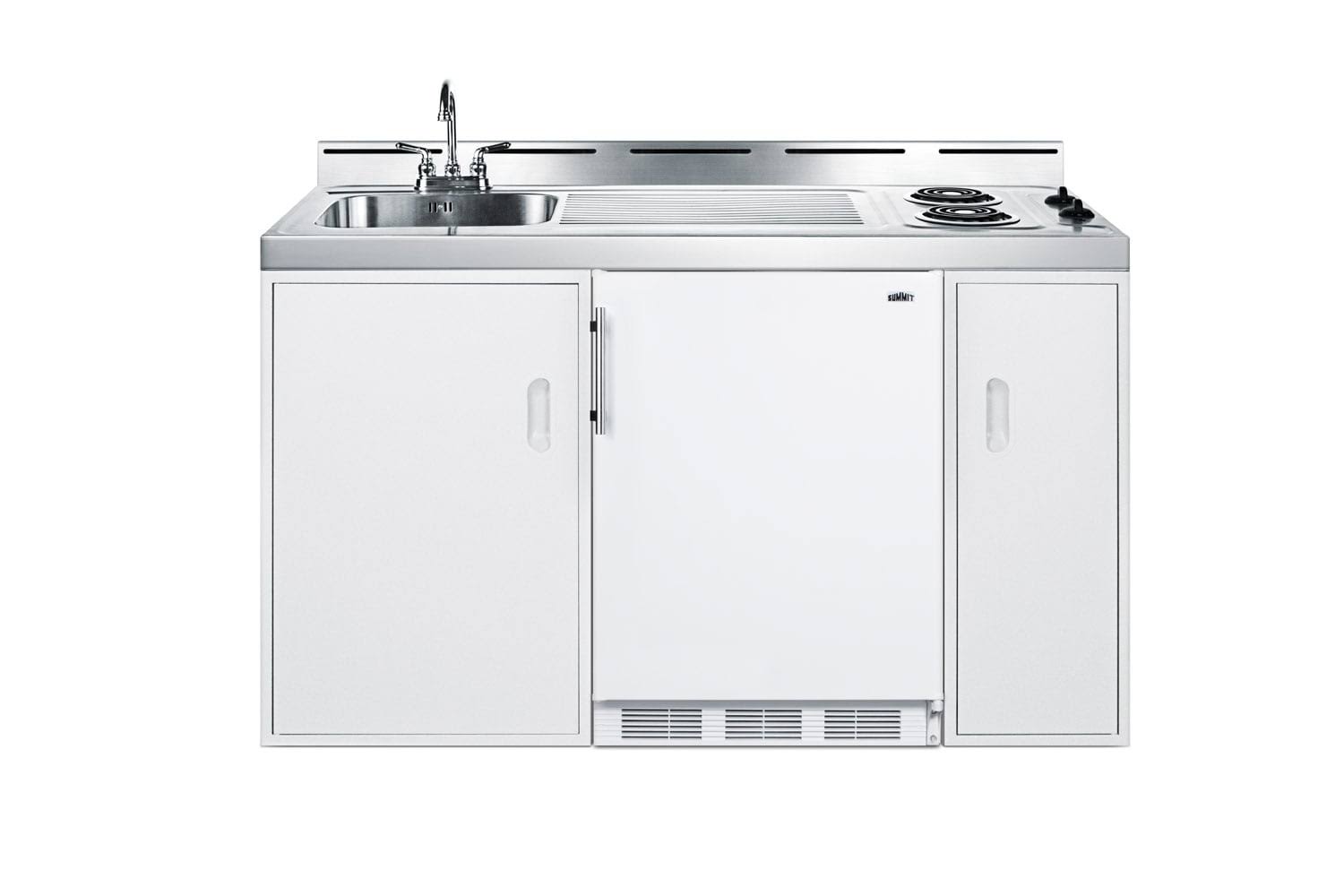 86a93d0b11e0b35f97b78623e37b3135659b9ff2c4c6208a3cc1b210cff8c633.jpg Summit Appliance 60 in. Compact Kitchen in White - Image 1