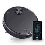 Wyze Lidar Mapping Robot Vacuum, Avoids Obstacles, Wi-Fi Connected, 110min Runtime, Works with Alexa, Multi-Surface Cleaning, Black