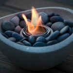 TerraFlame Table Top Fire Bowl - Wave