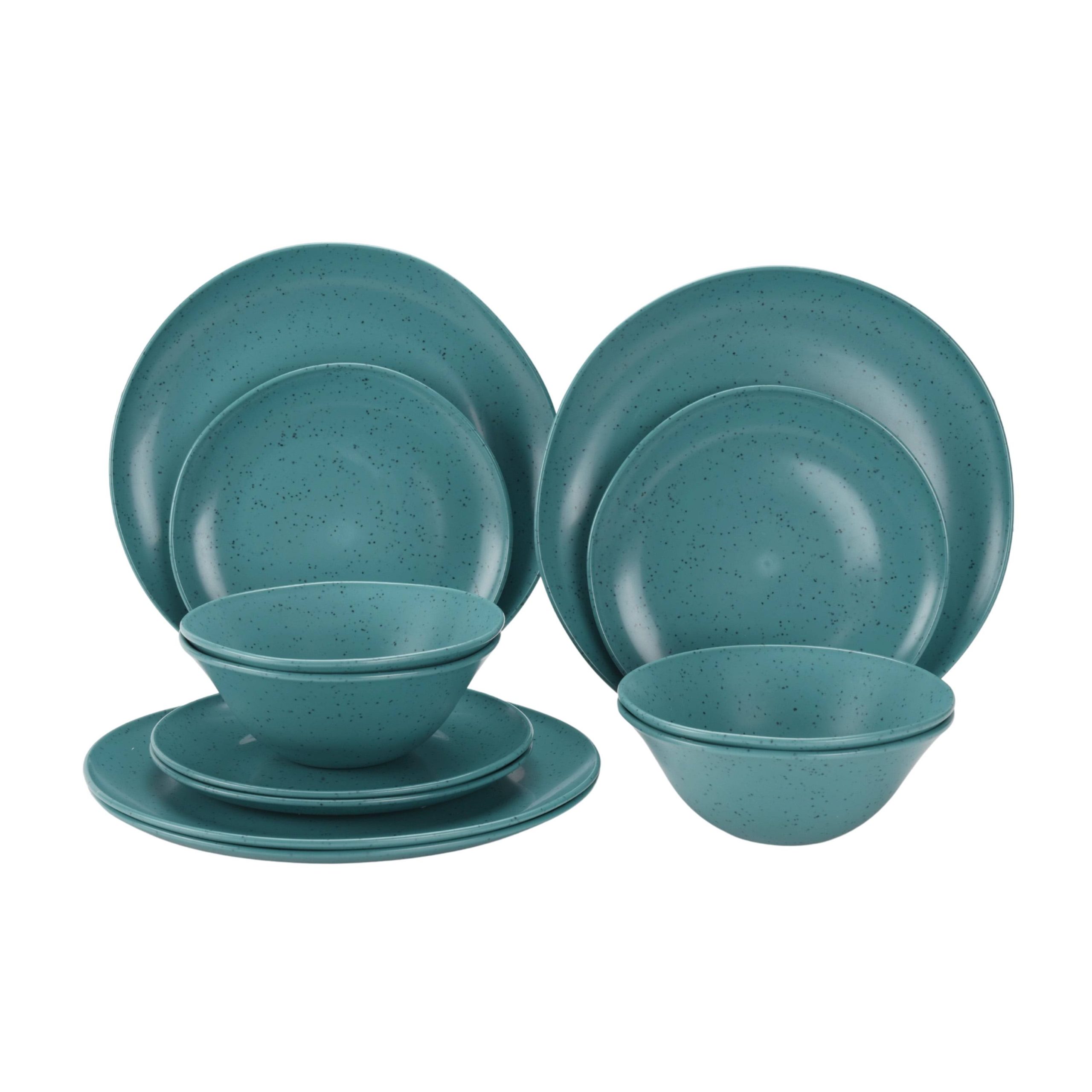 86d7b95fb66738bf466dd983c39b0f4f368d5e9fc7c1f584d38234c536d71aaa.jpg Mainstays 12-Piece Eco-Friendly Dinnerware Set Aqua - Image 1