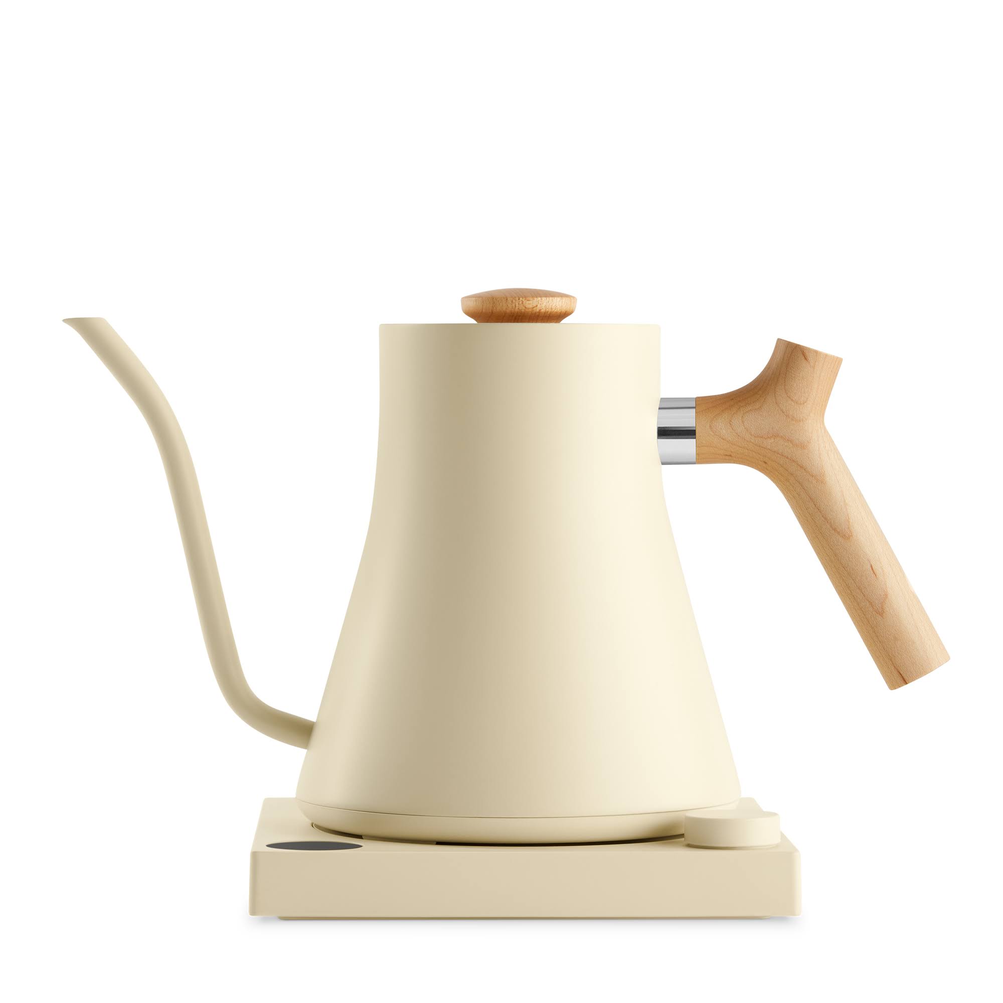 8713dfa036529548b585afe24b559b7af2008f7e6b52b3507d45a26319a52a6d.jpg Fellow Stagg EKG Electric Kettle, in Sweet Cream/Maple | 500 ml - Image 1