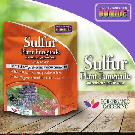 Bonide Bnd1428 - Sulfur Plant Fungicide, Organically Controls Rust, Leaf Spot and Powdery Mildew 4 lb., Size: 4 lbs