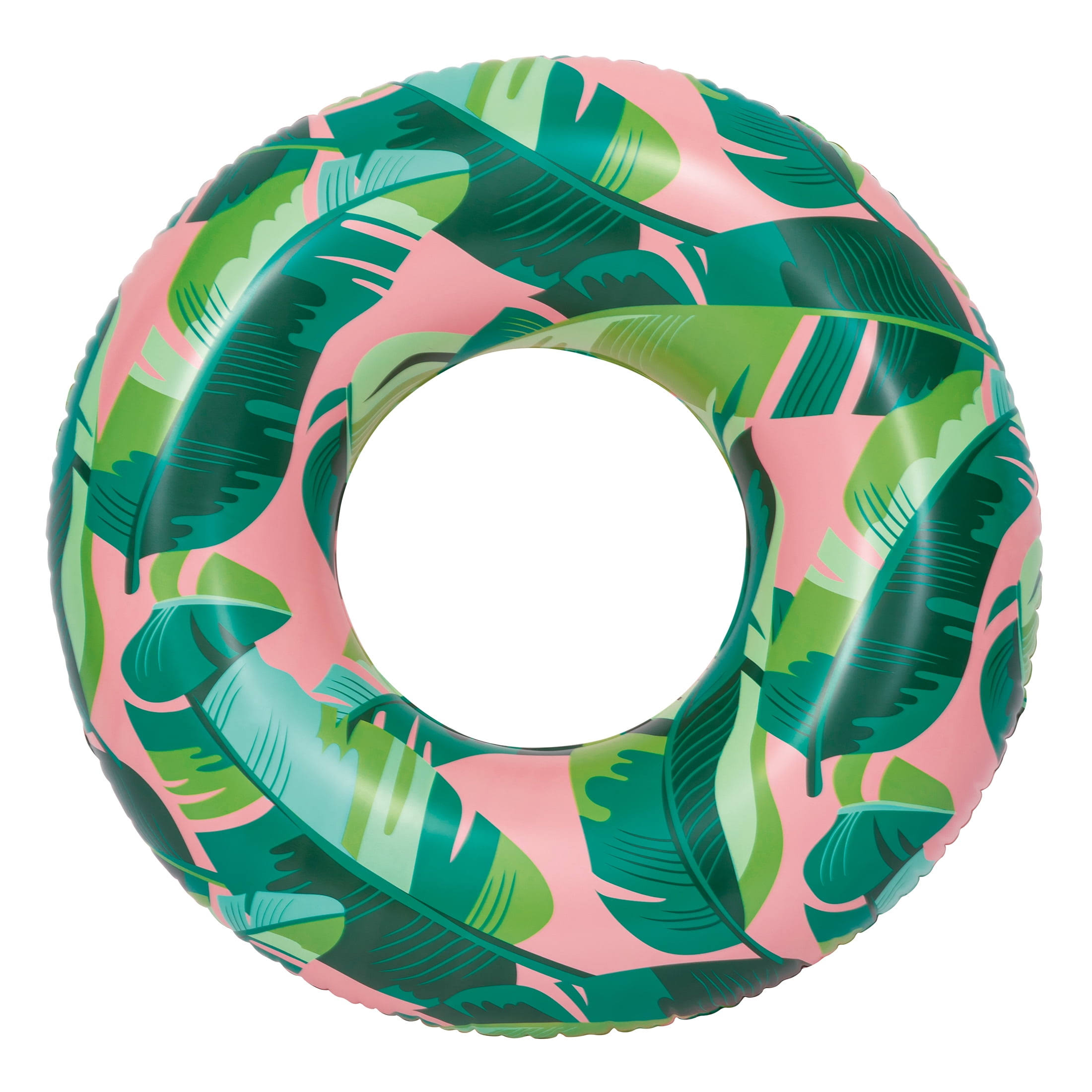 8717af98fb8403cabdbb71b2d56539d645ce049ba07a6670d0f5d883517d8879.jpg Bluescape Pink Tropical Inflatable Swim Tube Pool Float, for Kids, Age 9 & Up, unisex - Image 1