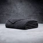 LUXOME Ultra Plush Throw Blanket | Super Soft | 50"x70" | Viscose from Bamboo Blend | Charcoal (Dark Grey)
