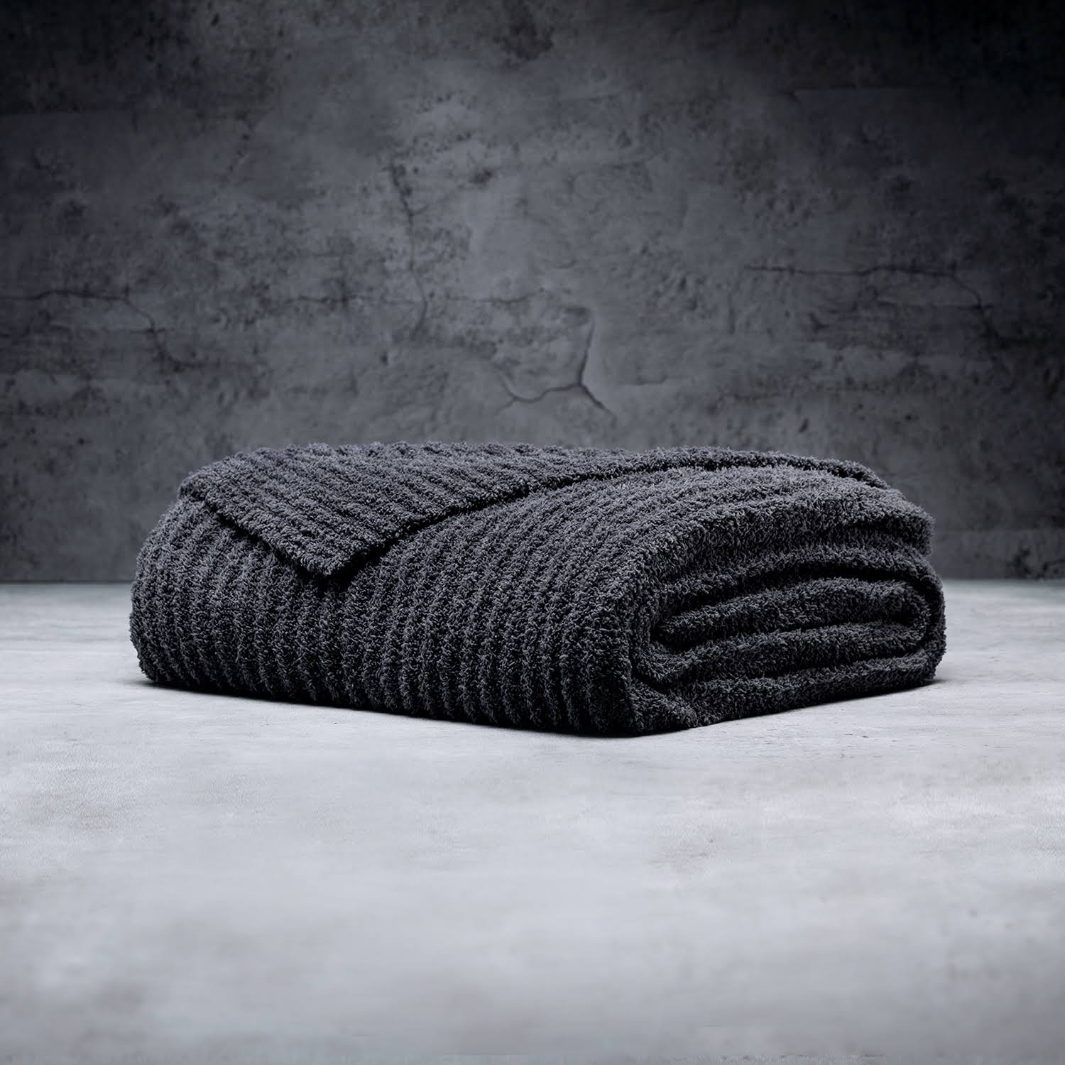 8727561c825f6ee4b6e25d47f884dd06ae9d9ebaa473cec55f29ab1c4095b450.jpg LUXOME Ultra Plush Throw Blanket | Super Soft | 75"x100" | Viscose from Bamboo Blend | Extra Large | Charcoal (Dark Grey) - Image 1