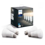 Philips 476977 Hue White A19 Bluetooth Smart LED Bulb (4 Pack)