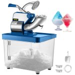 VEVOR Commercial Snow Cone Machine Ice Shaver Ice Crusher Ice Blender Dual Blades ETL